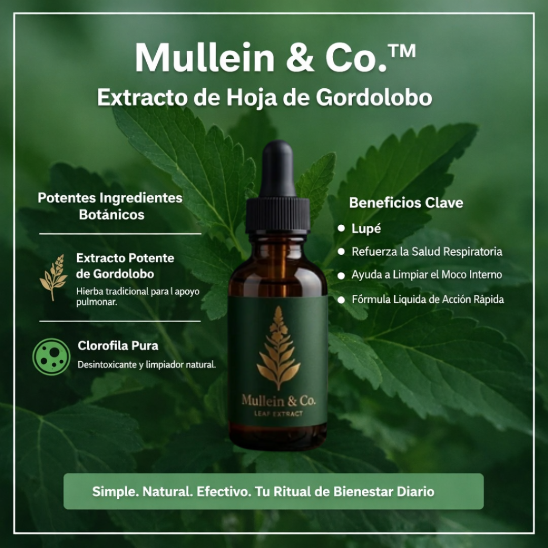 Gotas para el cuidado avanzado de los pulmones de Mullein & Co.™