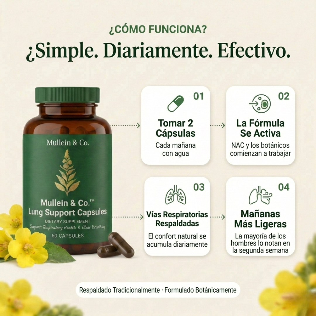 Mullein & Co Fórmula para la claridad de las vías respiratorias pulmonares