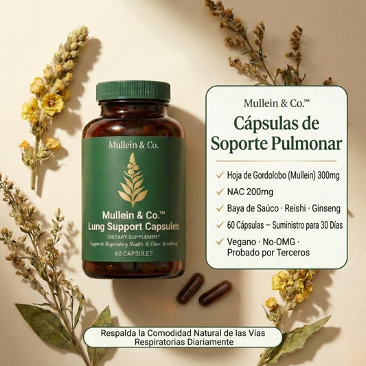 Mullein & Co Fórmula para la claridad de las vías respiratorias pulmonares